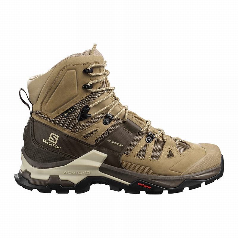 Bottes De Randonnée Salomon Homme Marron - Salomon QUEST 4 GORE-TEX - France (9245-VEBND)